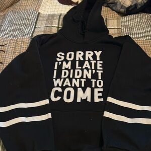 Sorry I’m late I didn’t want to come hoodie